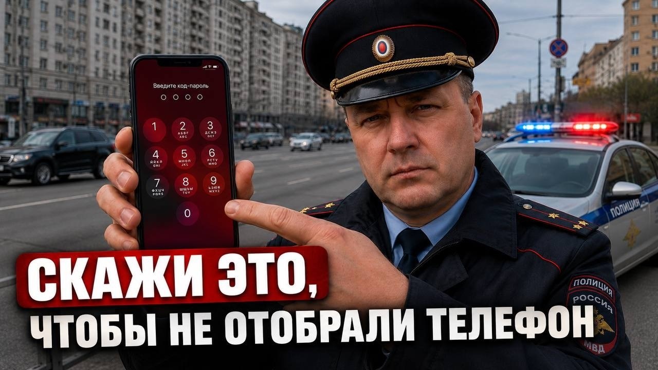 Что делать СРАЗУ на месте, если полиция ТРЕБУЕТ разблокировать телефон?